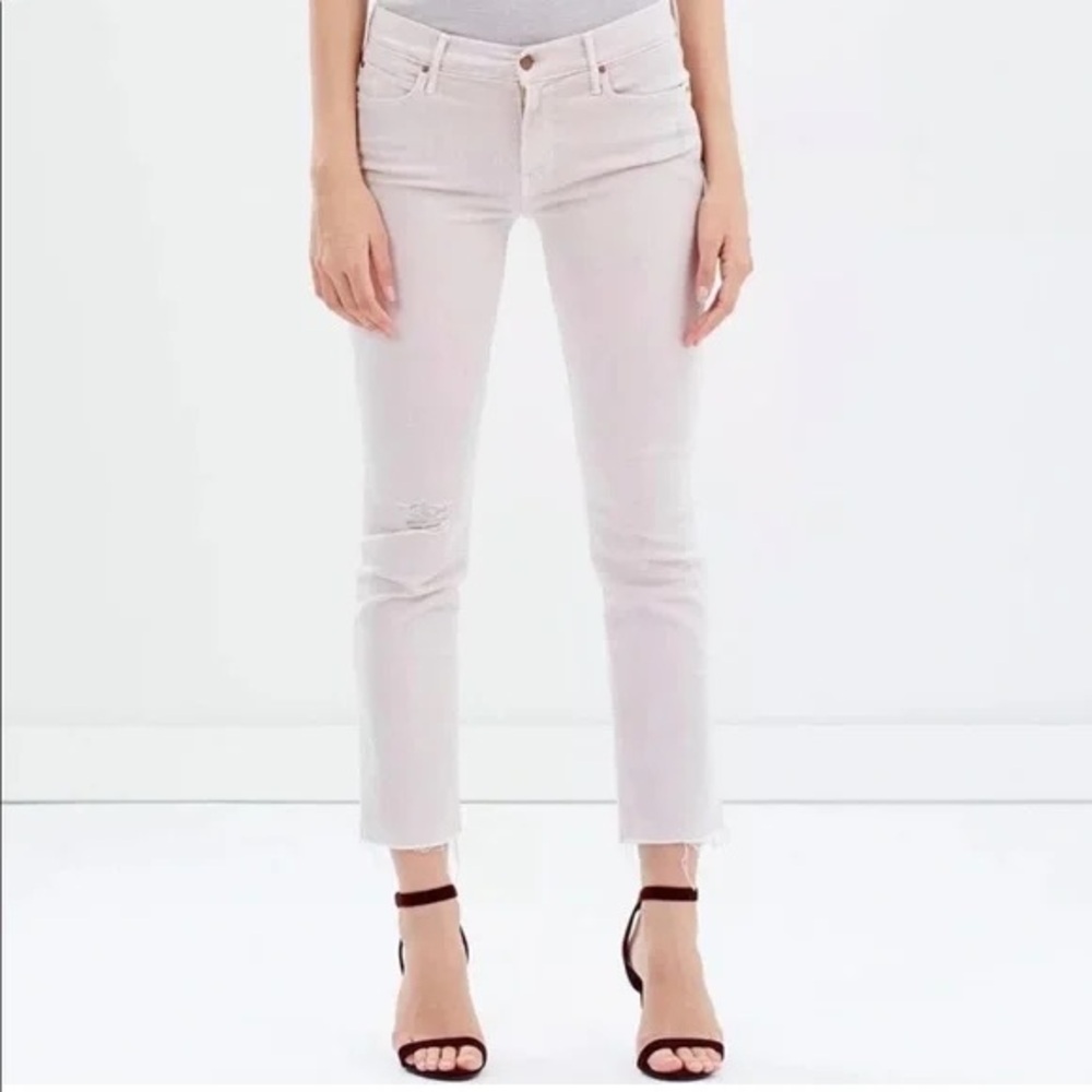 Mother Denim The Rascal Ankle Snippet Sexy Just Walked Into Town Blush Size 24